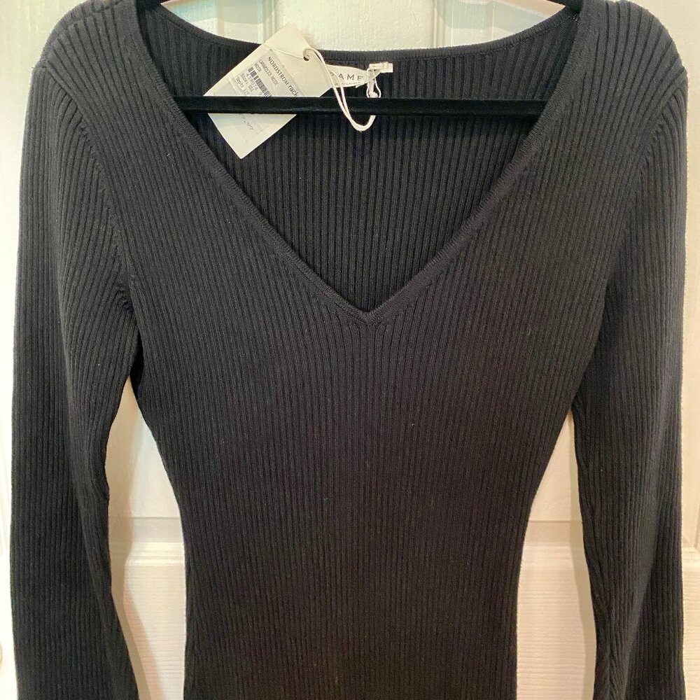 FRAME BLACK RIB KNIT MAXI DRESS NEW WITH TAGS (NWT)